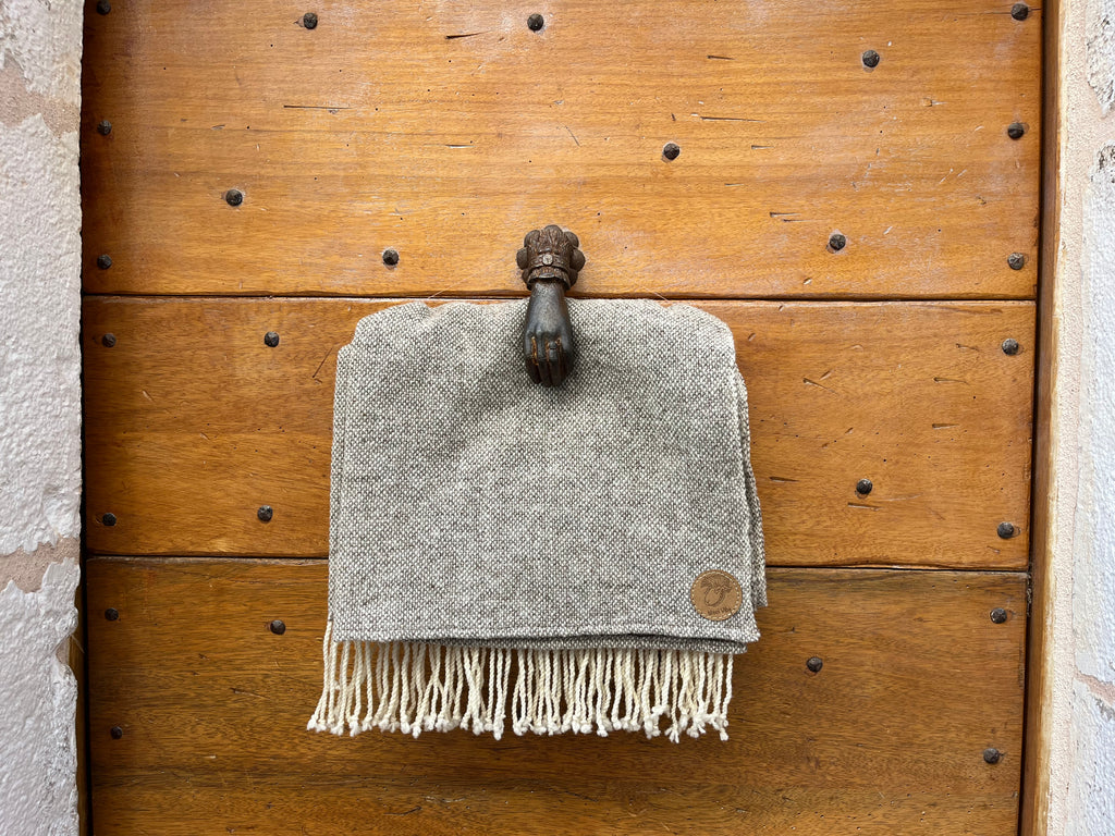 Étole tissage toile  bicolore pure laine