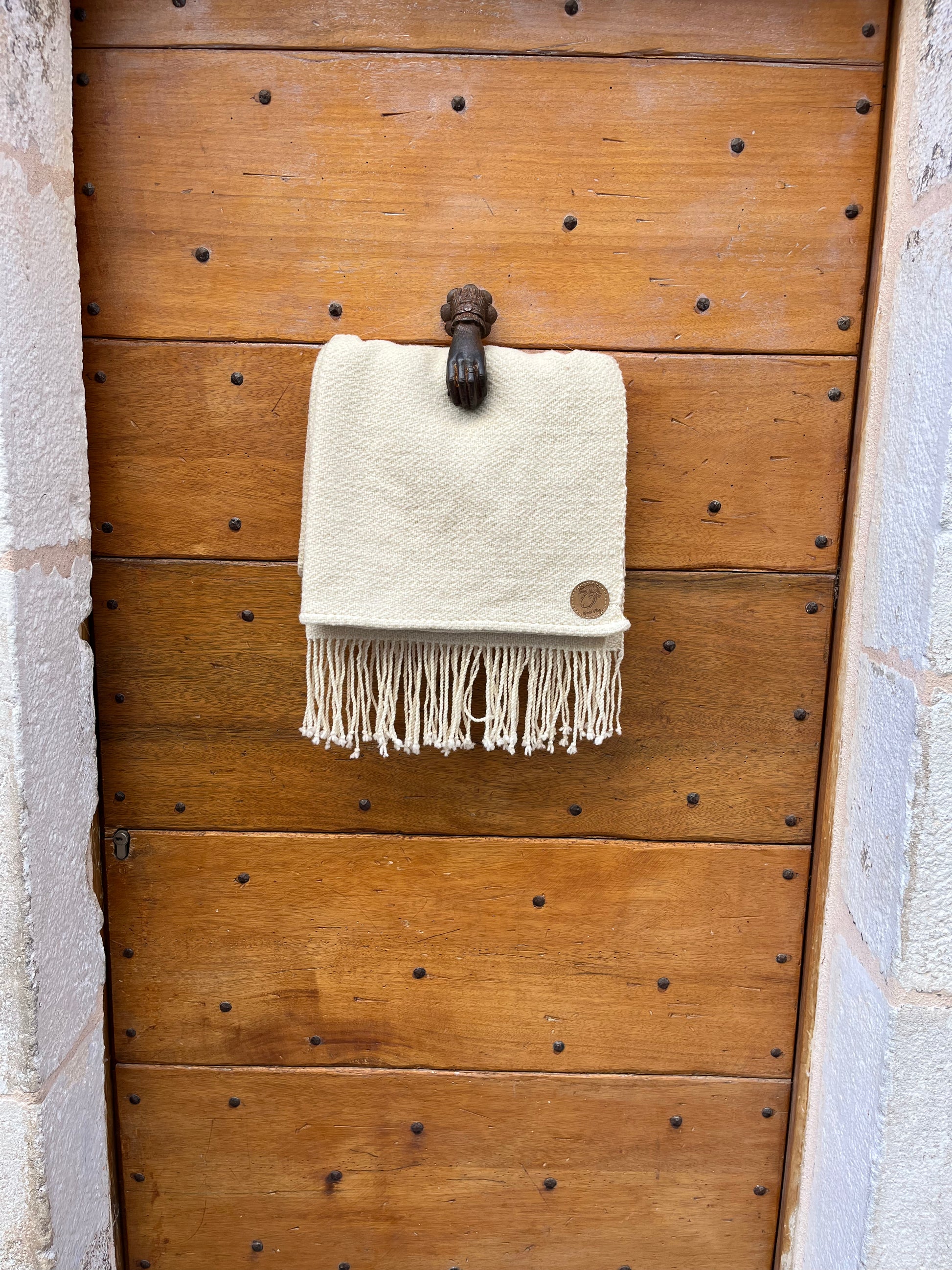 Étole tissage chevron pure laine