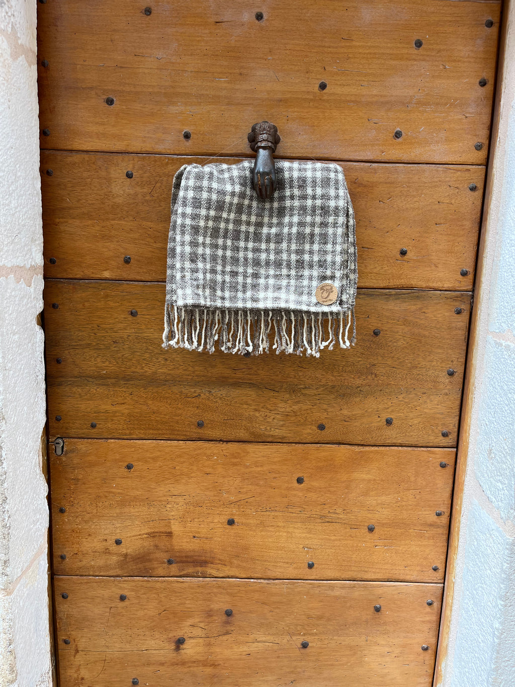 Étole tissage toile écosse pure laine