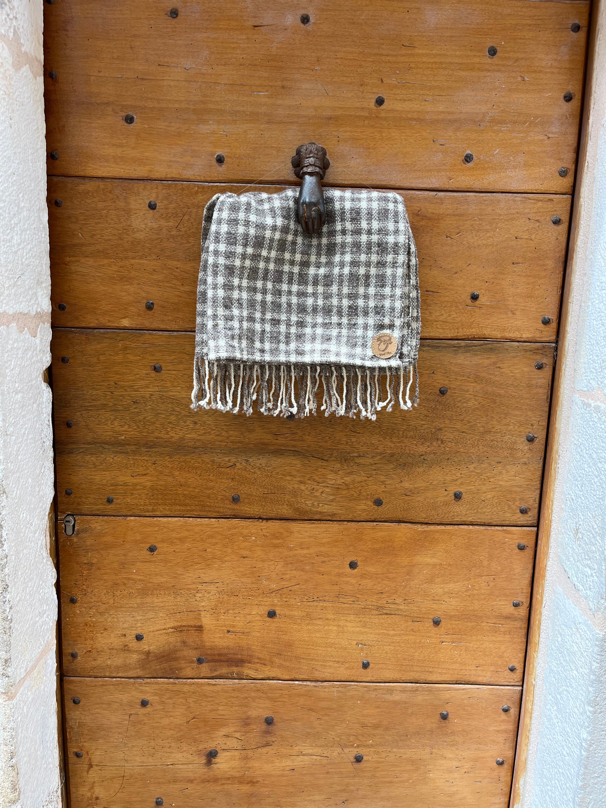 Étole tissage toile écosse pure laine