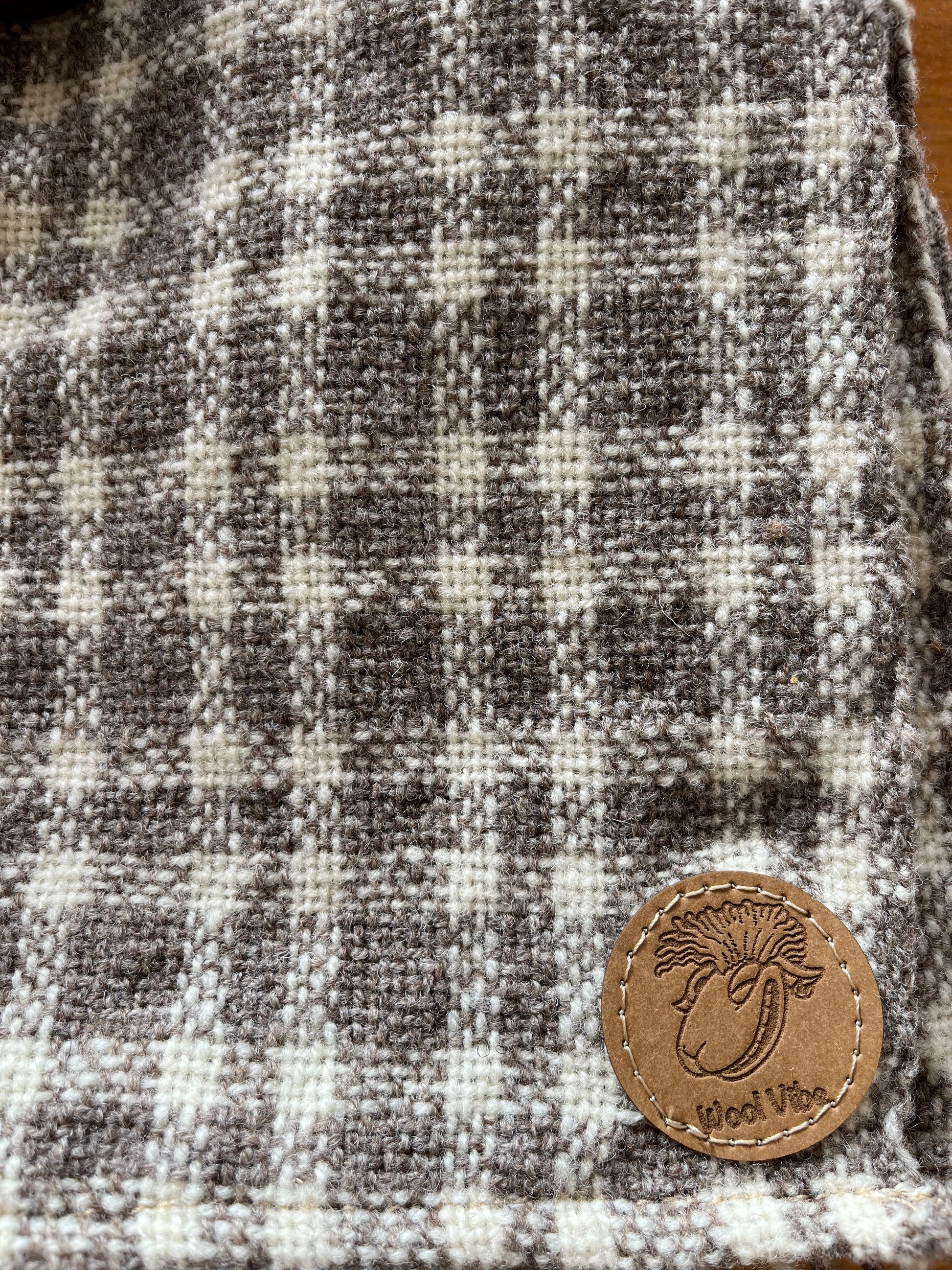 Étole tissage toile écosse pure laine