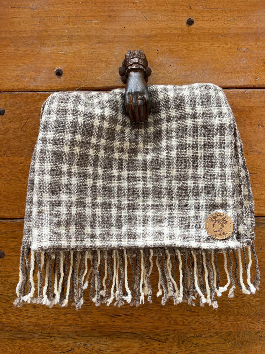 Étole tissage toile écosse pure laine