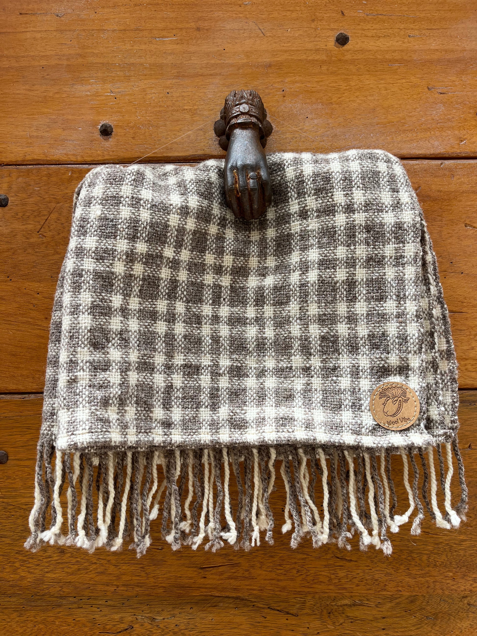 Étole tissage toile écosse pure laine